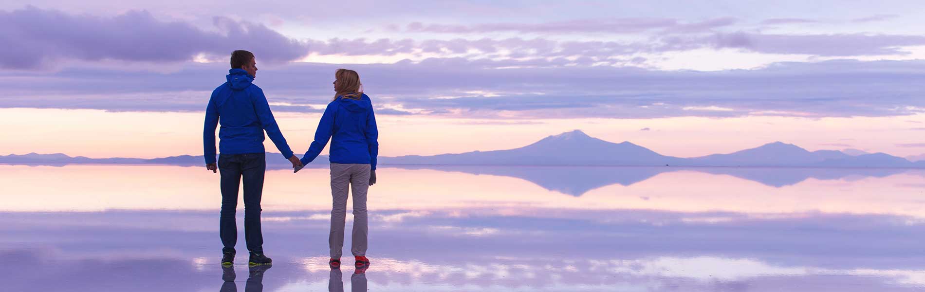 salt flat sunset