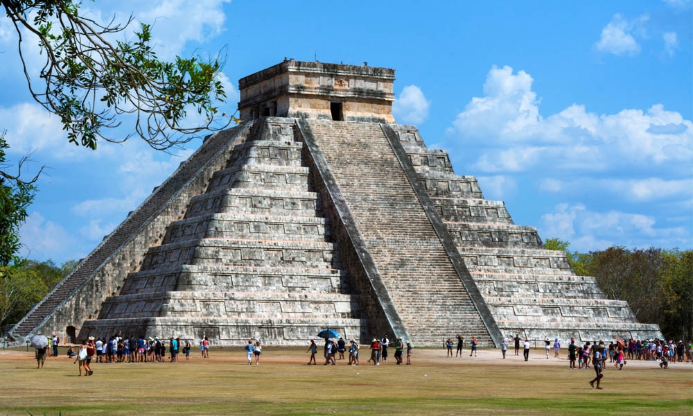 A view  Chichen Itza Yucatan