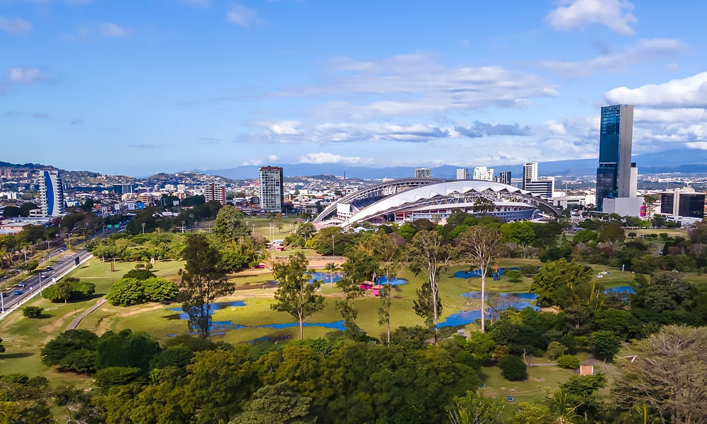 Panoramic view of the San Jose city