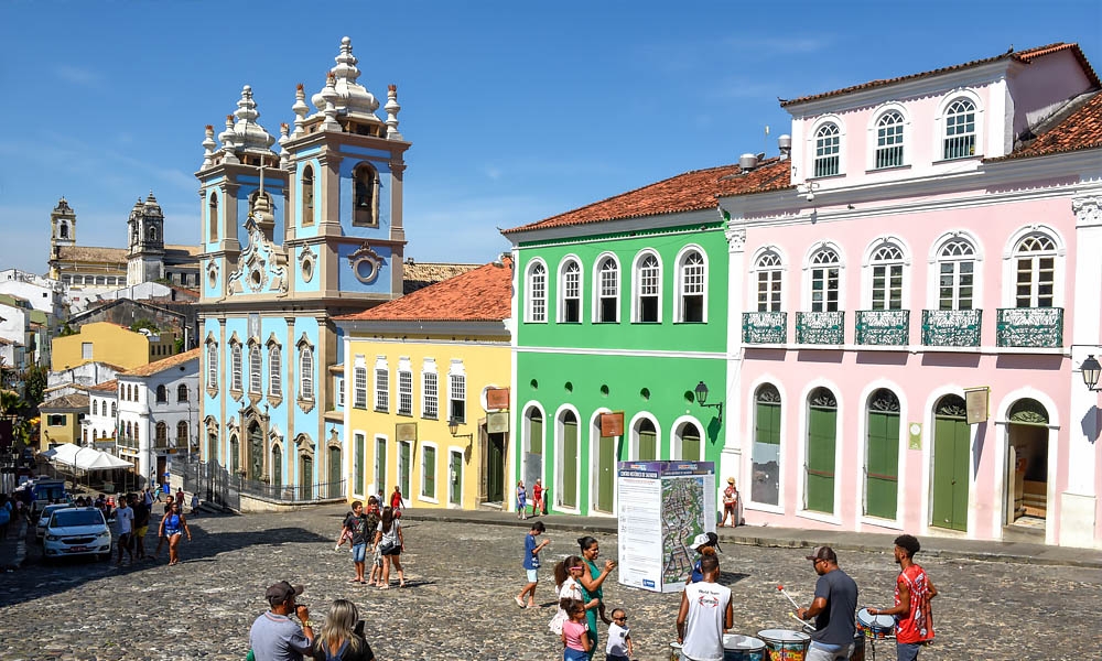 Salvador Bahia historic downtown houses