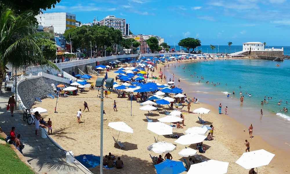 Salvador Bahia popular beach