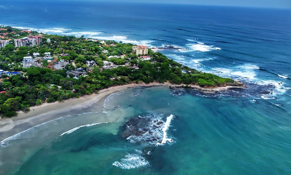 Tamarindo beachs, panoramic view