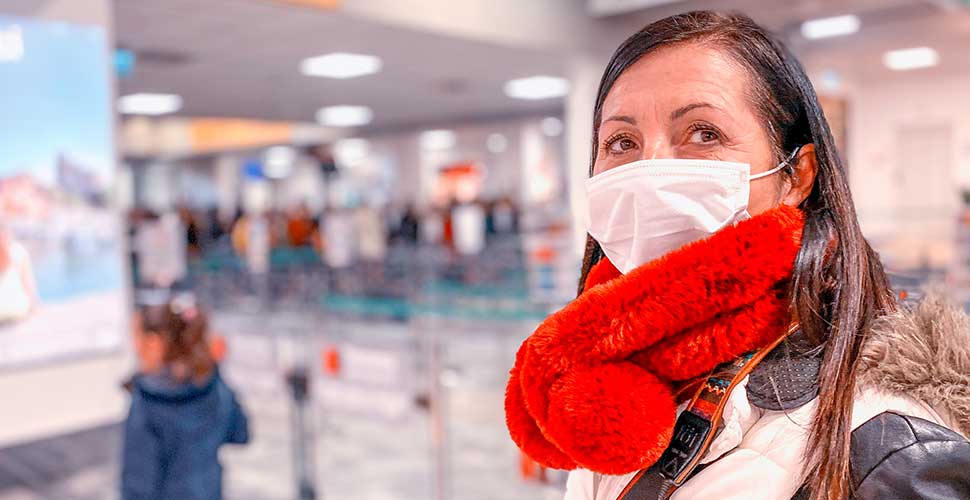 Woman at Lima Airport