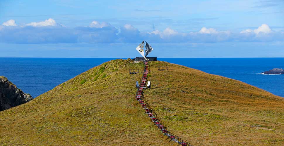 wooden walkway on Cape Horn