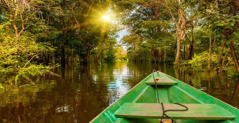 Floating down the Amazon